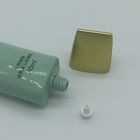 30ml 50ml  plastic green empty skin care hand cream facial cleanser soft tube with square lid China supplier