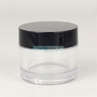 Luxury 15g 30g 50g Matte Black Square Glass Cosmetic Jar For Cream